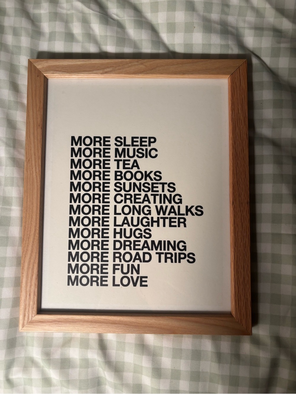 Urban Outfitters Black & White 'More' Motivational Poster